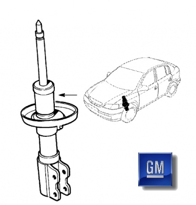Amortizor stanga fata Opel Astra G original GM